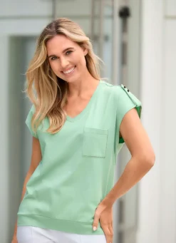 Shirt mit Ziersteinen