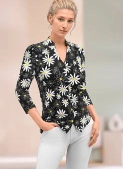 Shirtbluse mit Floral-Druck