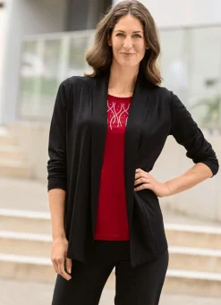 Shirtjacke in verschlussloser Form