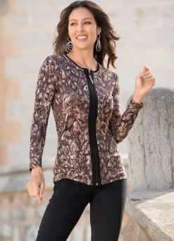 Shirtjacke mit Flatlock-Naht