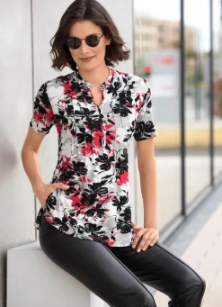 Shirt-Tunika mit Elastan