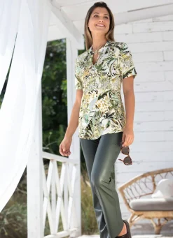 Shirt-Tunika mit Elasthan