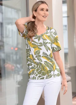 Shirt-Tunika mit V-Ausschnitt