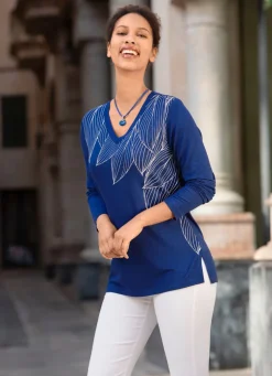 Shirt-Tunika tollem Druck