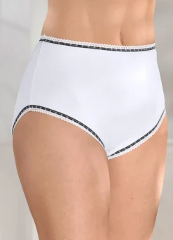 Siebenerpack Slips mit Kontrastabschlüssen