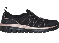 SKECHERS, trendige Damen-Slipper, aus gestricktem Mesh-Material