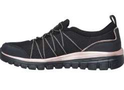 SKECHERS, trendige Damen-Slipper, aus gestricktem Mesh-Material