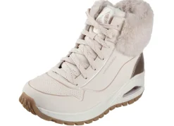 SKECHERS, gefütterte Damen-Boots, Winterschuhe, mit flauschigem Plüschkragen