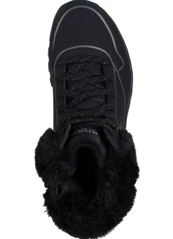 SKECHERS, gefütterte Damen-Boots, Winterschuhe, mit flauschigem Plüschkragen