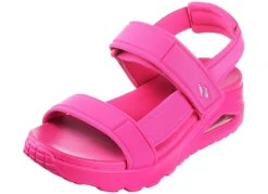 SKECHERS Sandale aus dehnbarem Textilmaterial