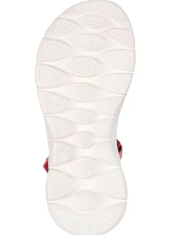 SKECHERS, sportliche Damen-Sandalen, mit geformter Slip-Ins Fersenplatte