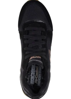 SKECHERS, sportliche Damen-Sneaker, aus Leder, Synthetik und Mesh