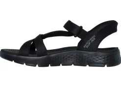SKECHERS, sportliche Damen-Sandalen, mit geformter Slip-Ins Fersenplatte