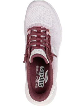 SKECHERS, trendige Damen-Sneaker, mit geformter Slip-Ins Fersenplatte