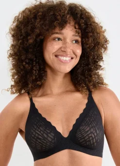 sloggi ZERO Feel-Push-up-BH mit Elastikspitze