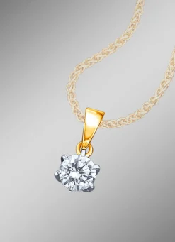 Solitäranhänger mit lupenreinem Brillant