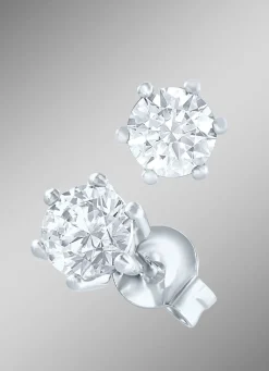 Solitär-Ohrstecker mit Brillanten