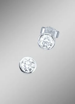 Solitär-Ohrstecker mit lupenreinen Brillanten