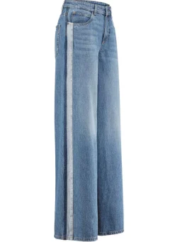 Sportive Jeans mit modisch weitem Beinverlauf