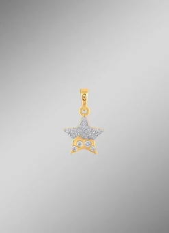 Stern-Anhänger mit 20 Brillanten