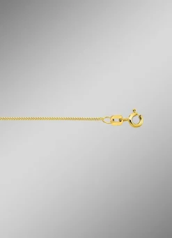 Stilvolle Flachpanzerkette aus Gold