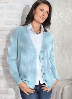 Strickjacke aus Schurwolle (Merino)