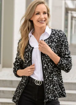 Strickjacke in Jacquard-Dessin