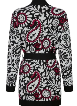 Strickjacke in Jacquard-Dessin