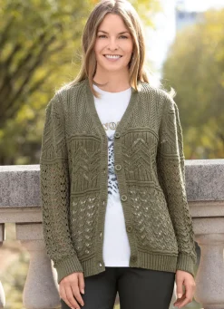 Strickjacke in Mustermix