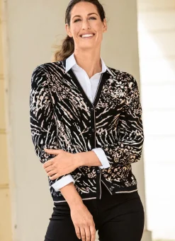 Strickjacke in weichem Griff