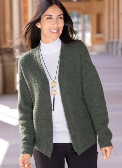 Strickjacke mit Alloverstruktur