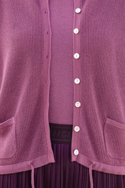 Strickjacke mit Bindebänder