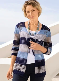 Strickjacke mit edlem, dezentem Glanz