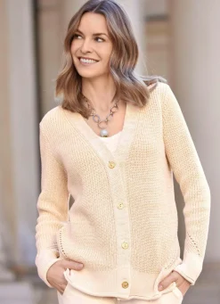 Strickjacke mit edlem Glitzer