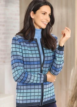 Strickjacke mit grafischem Muster