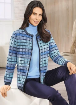 Strickjacke mit grafischem Muster