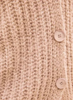 Strickjacke mit Paillettengarn