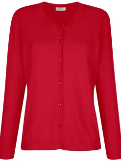 Strickjacke mit rundem Halsausschnitt