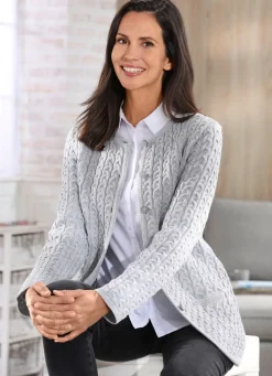 Strickjacke mit Schurwolle