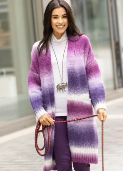 Strickmantel aus flauschigem Effektgarn