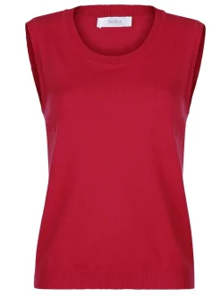 Stricktop mit breiten Trägern