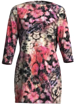 Strick-Tunika mit dezenten Glitzerakzenten