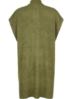 Strickweste aus Bouclé-Melangegarn