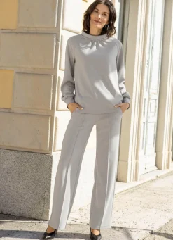 Sweatshirt mit Stehkragen