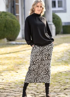 Sweatshirt mit Stehkragen