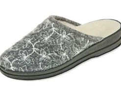Textil-Pantoffel mit schöner Stickerei