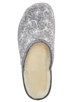 Textil-Pantoffel mit schöner Stickerei