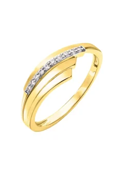 Toller Damenring mit synth. Zirkonia