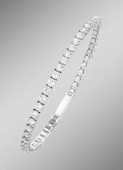 Tolles Tennisarmband mit synth. Zirkonia