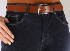 Trendiger Damen-Gürtel aus Leder, 3,5 cm breit